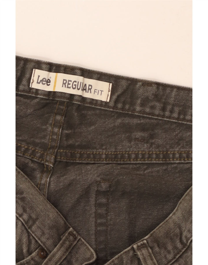 Calça jeans reta masculina Lee Regular Fit W38 L32 cinza