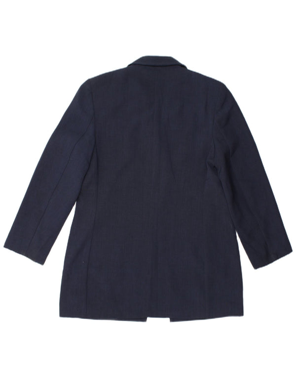 Jaqueta Marks & Spencer feminina St. Michael Blazer Reino Unido 10 pequena azul marinho