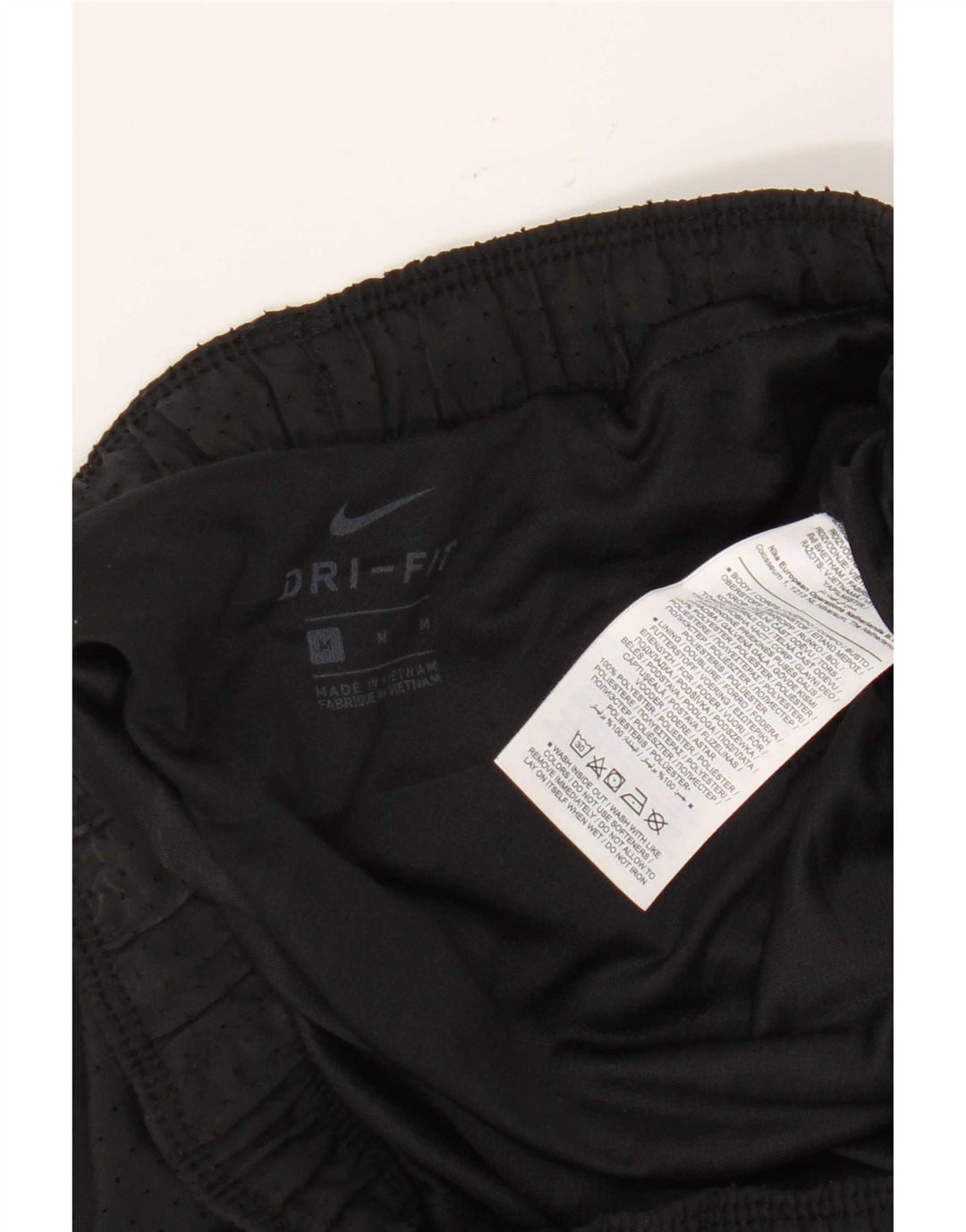 Nike Womens Dri Fit Sport Shorts UK 14 Médio Preto Poliéster