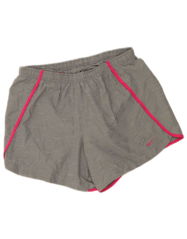 Shorts esportivos Nike Girls Dri Fit Standard 13-14 anos XL cinza manchado