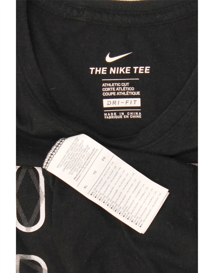 Camiseta Nike Masculina Dri Fit Graphic Top XL Preto Poliéster