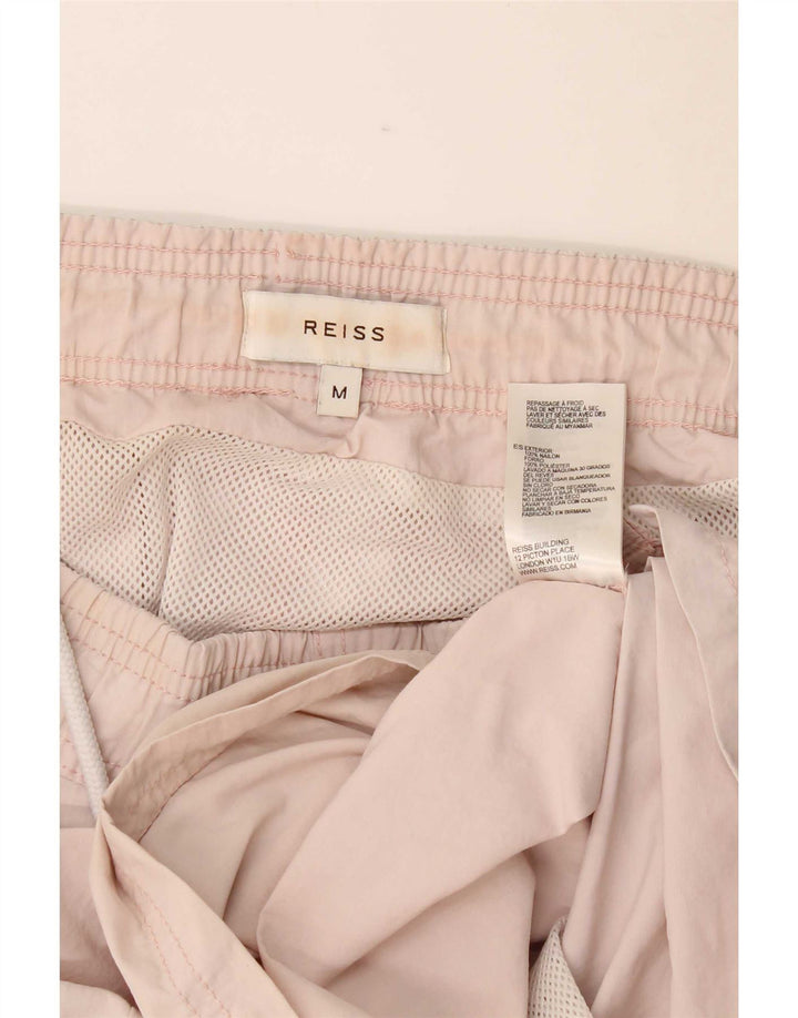 Shorts de natação masculino Reiss médio rosa nylon