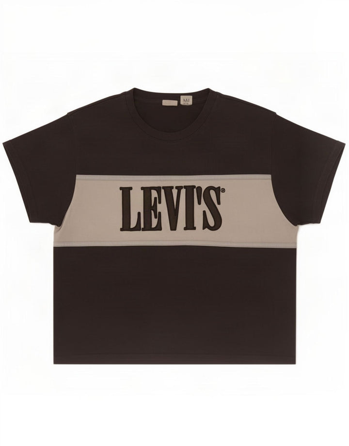 Camiseta feminina Levi's Oversized Graphic UK 10 Small Grey Colourblock