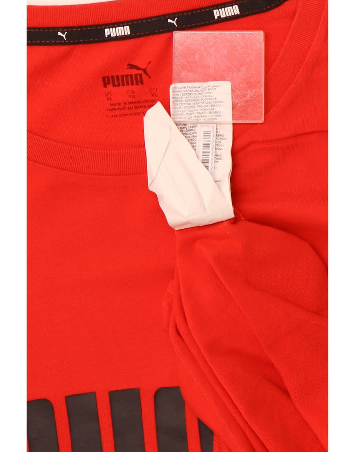 Camiseta masculina PUMA Graphic Top XL algodão vermelho