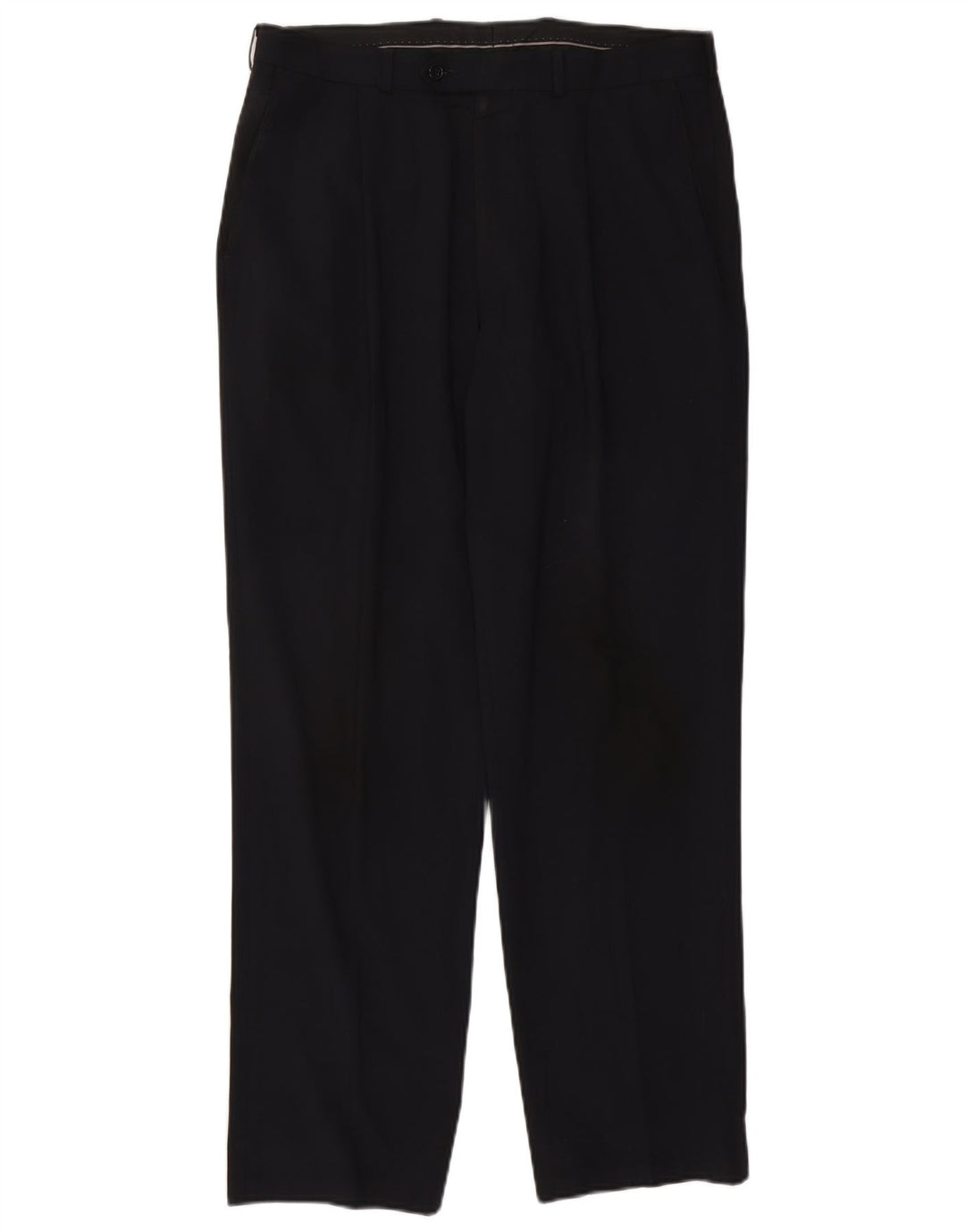 Calça masculina Marks & Spencer Pegged Suit W34 L31 Poliéster azul marinho