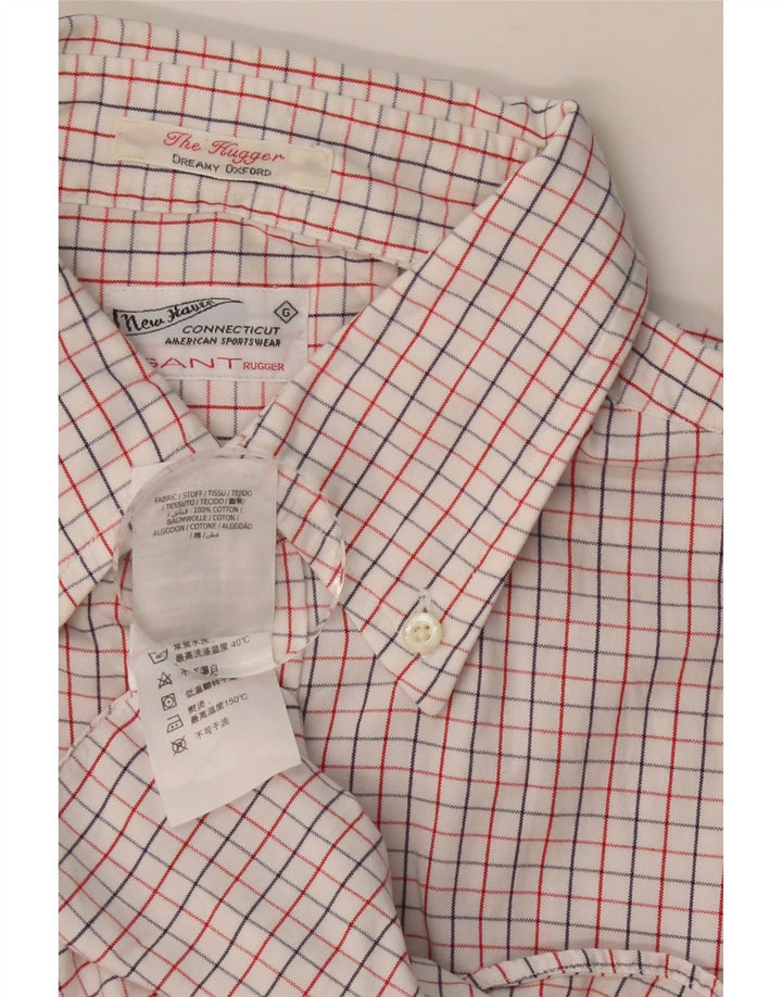 GANT Mens Shirt Small Red Check Cotton Vintage Gant and Second-Hand Gant from Messina Hembry 