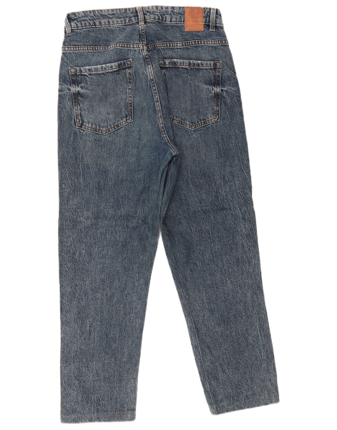 ZARA Jeans retos femininos EU 42 Grande W32 L26 Azul