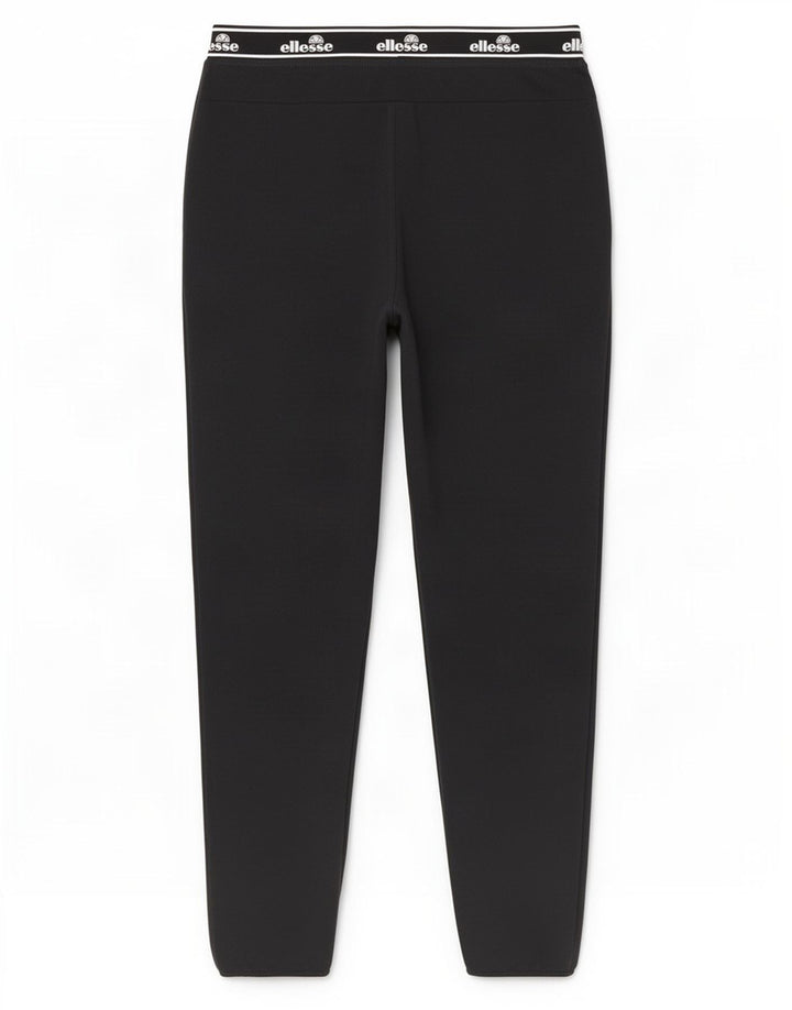 Calça de treino masculina Ellesse com estampa gráfica grande de algodão preto
