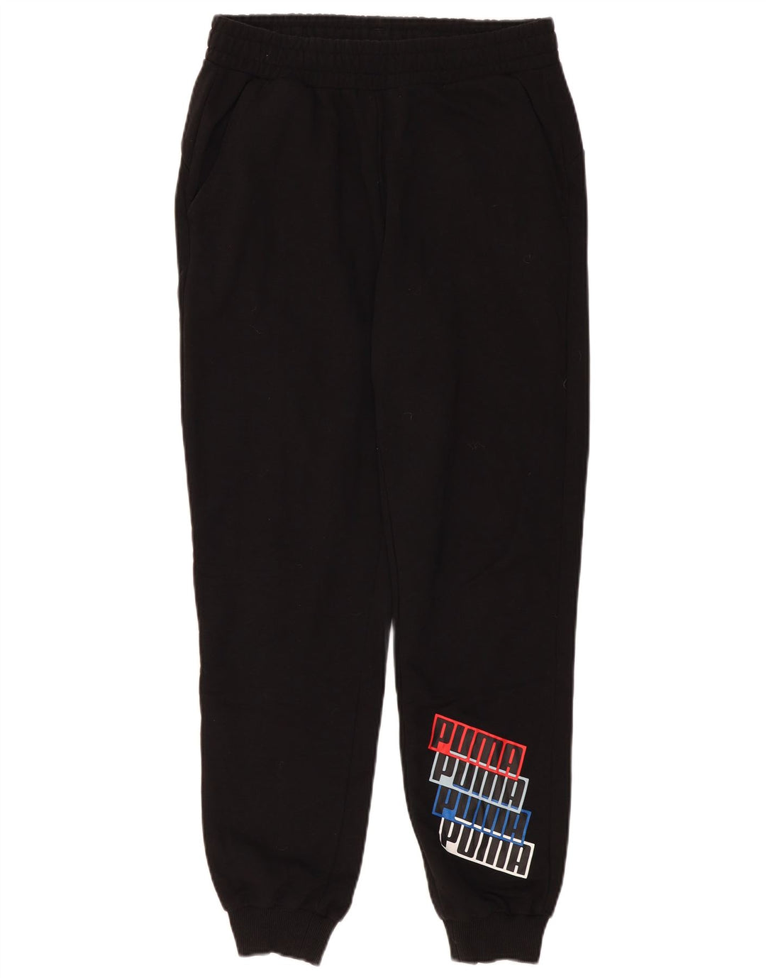 Calça de treino masculina PUMA Graphic Joggers médio preto