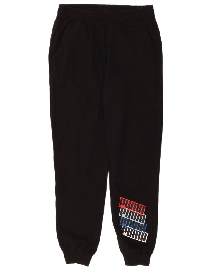 Calça de treino masculina PUMA Graphic Joggers médio preto