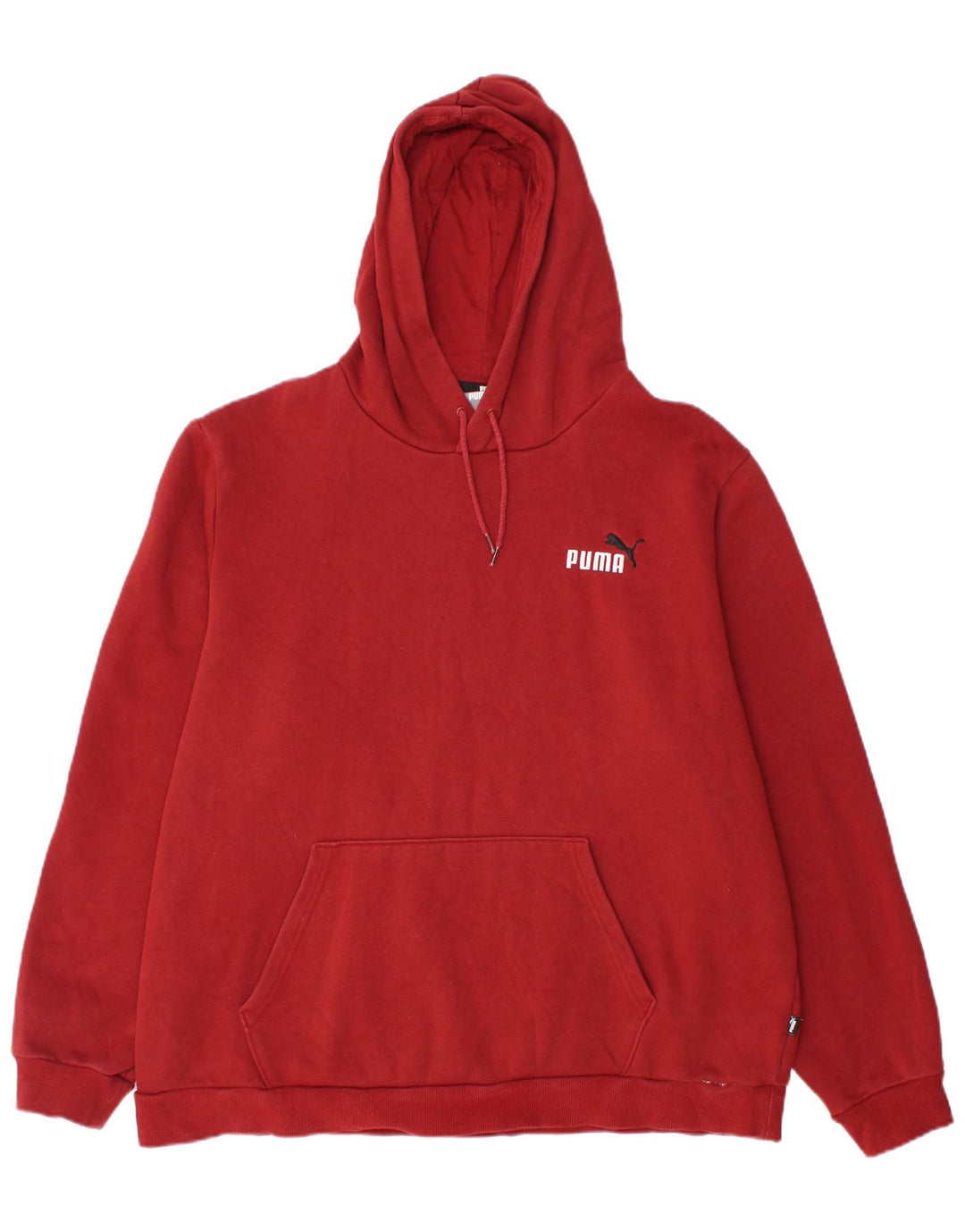 PUMA Mens Hoodie Jumper 2XL Algodão Vermelho