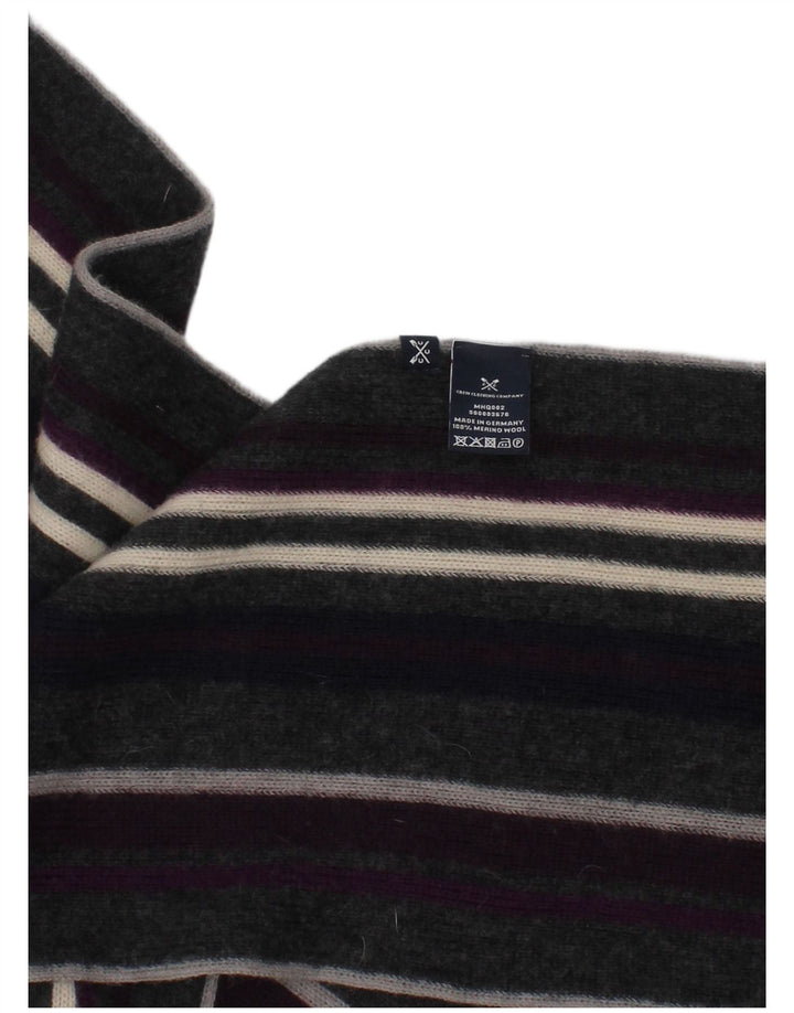 Crew Clothing Lenço retangular masculino tamanho único listrado multicolorido clássico