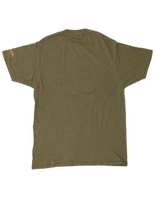 Camiseta Columbia Masculina Graphic Top Médio Algodão Verde