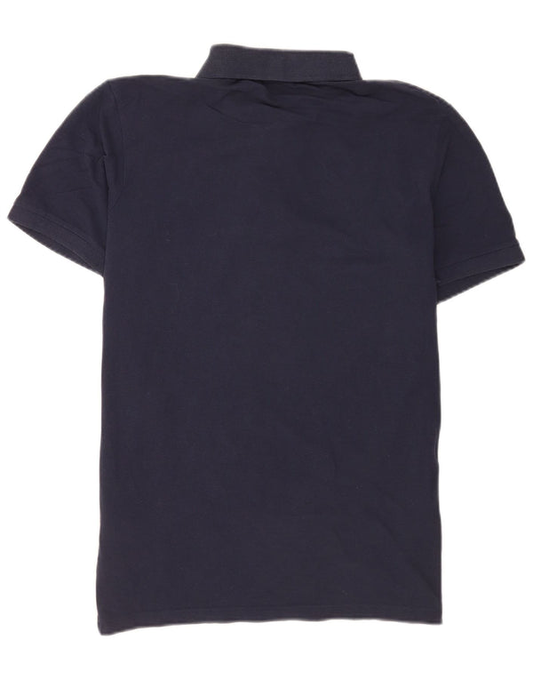 Camisa polo masculina Diadora grande algodão azul marinho