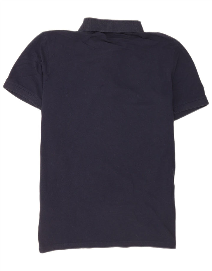 Camisa polo masculina Diadora grande algodão azul marinho