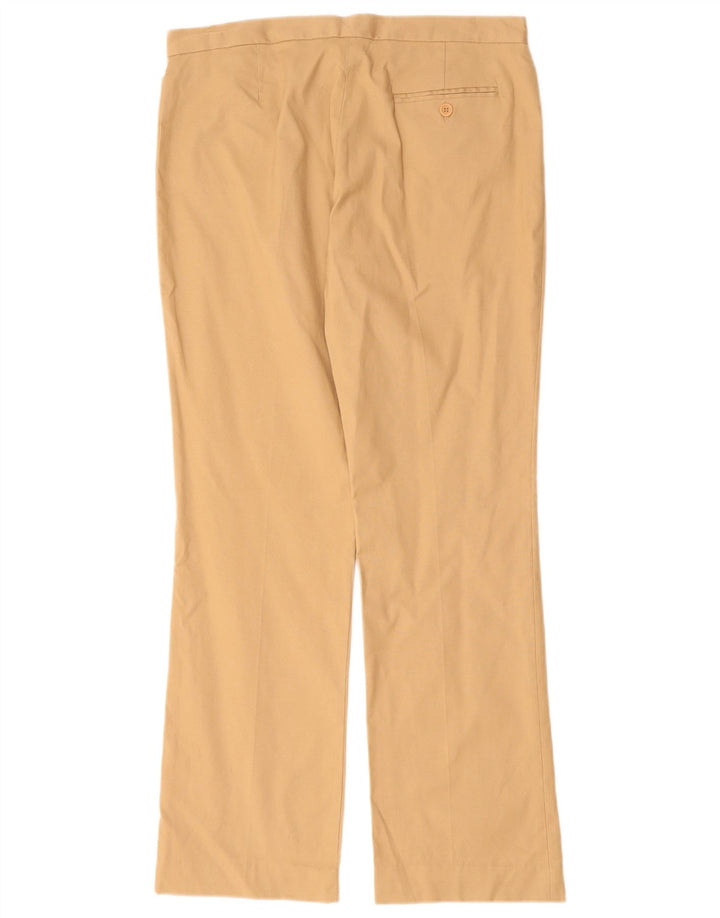Calça casual feminina French Connection UK 12 médio W32 L30 bege