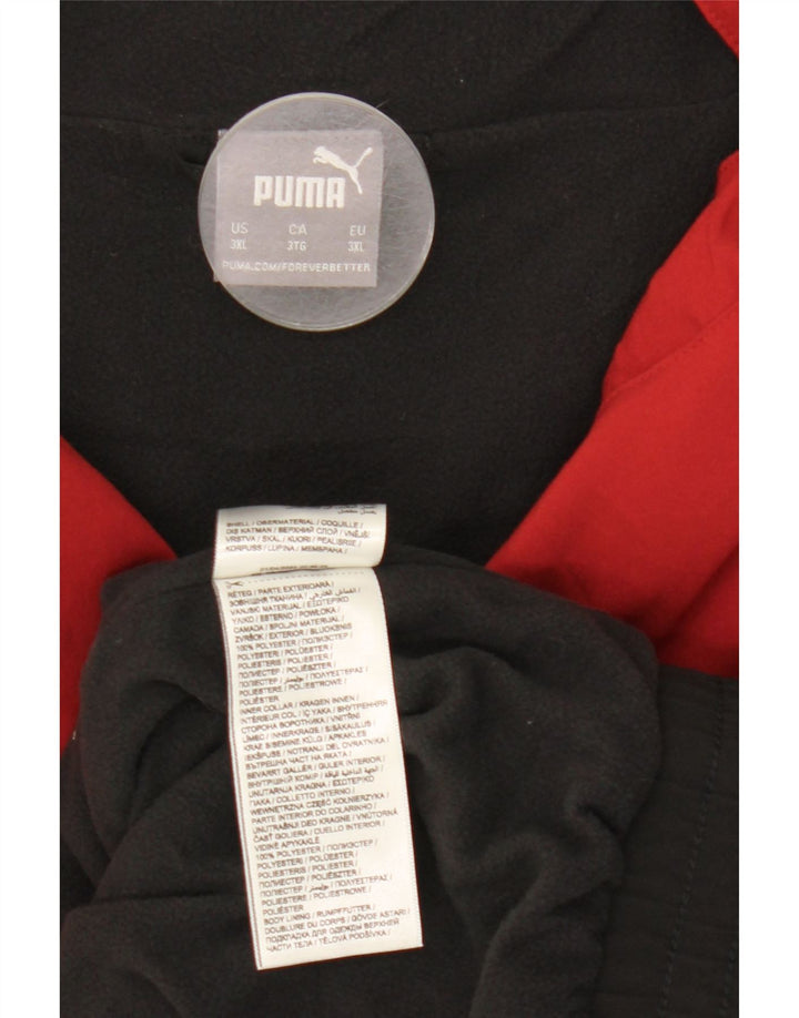Puma Mens Treino Top Jacket 3XL Poliéster Colorblock Vermelho