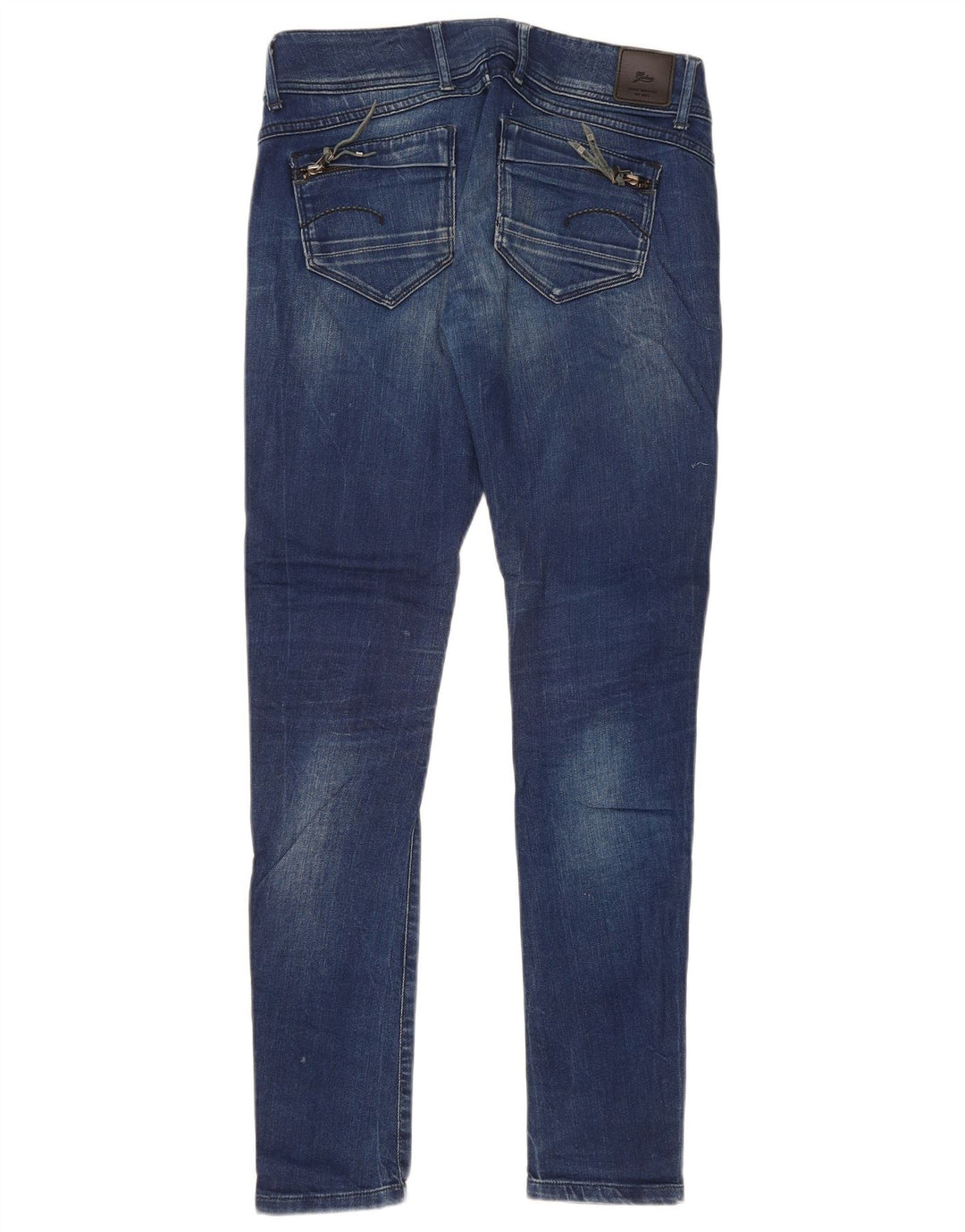 Jeans slim feminino G-STAR W28 L32 algodão azul