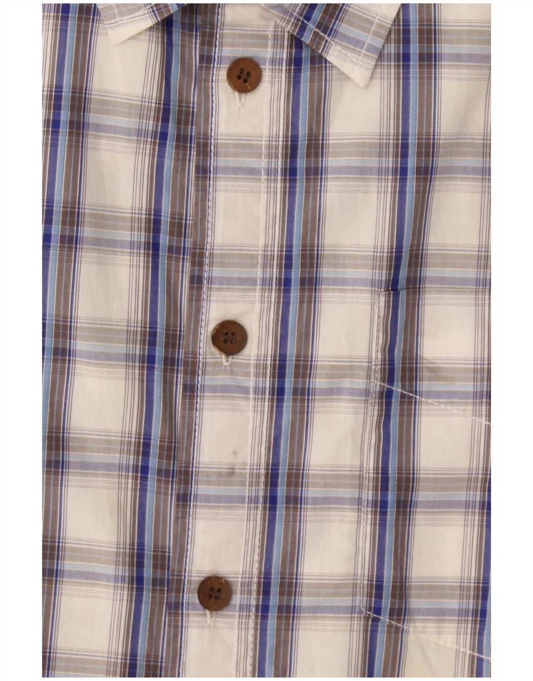 Camisa masculina de manga curta Berghaus de manga curta grande xadrez azul