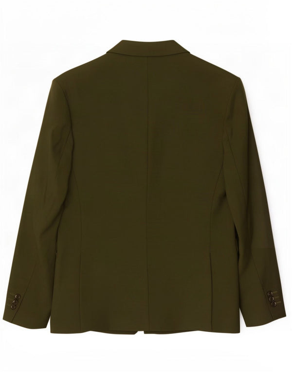 Jaqueta blazer masculina Zara com 2 botões EU 48 Viscose verde médio