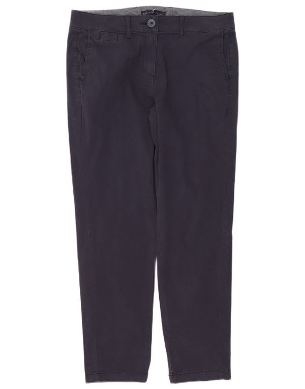 Calça feminina Marks & Spencer Petite Chino Reino Unido 10 pequena W30 L27 azul marinho