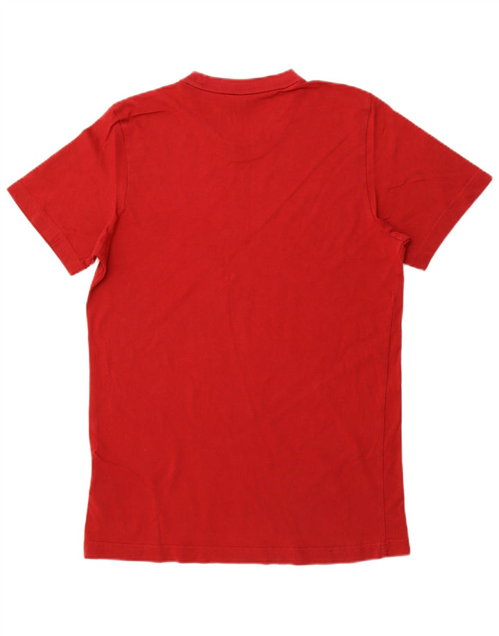 ADIDAS Mens Graphic T-Shirt Top Médio Algodão Vermelho