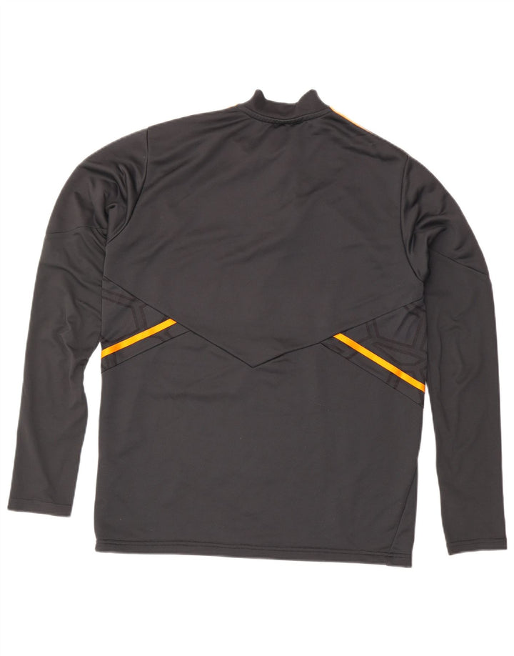 Adidas Mens Leeds United FC Graphic Pullover Treino Top Grande Cinza