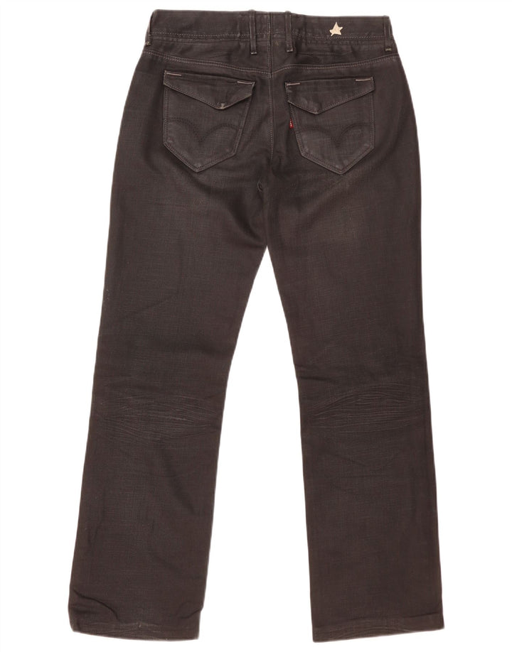 Jeans retos masculinos Levi's W29 L32 algodão preto