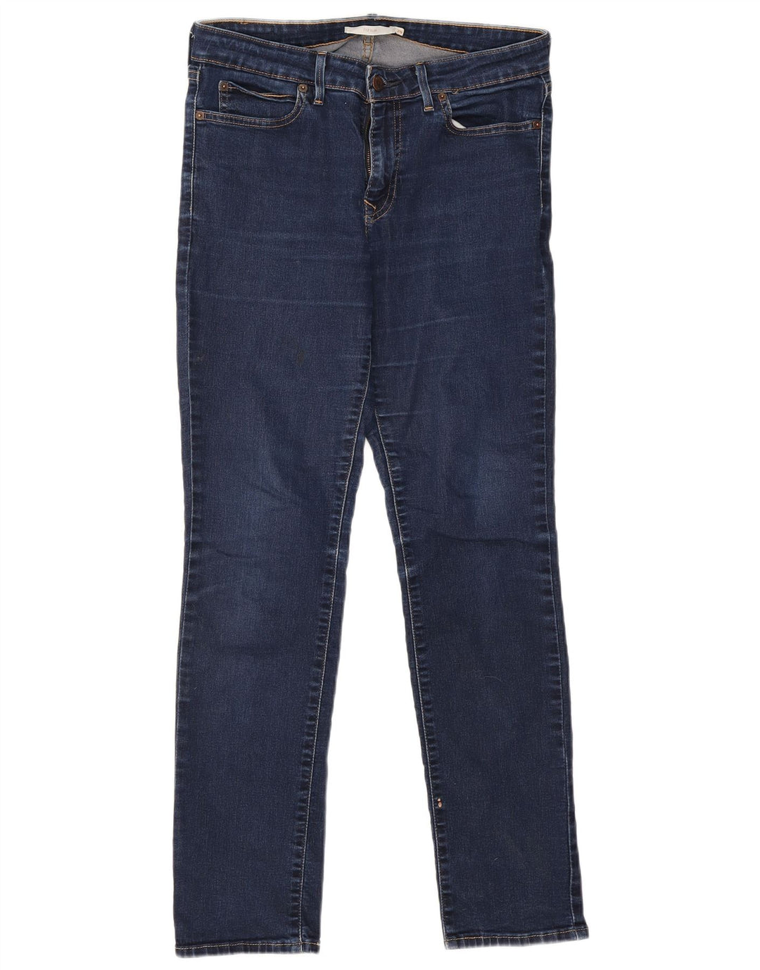 Calça jeans feminina LEVI'S 712 Slim W29 L30 azul marinho algodão