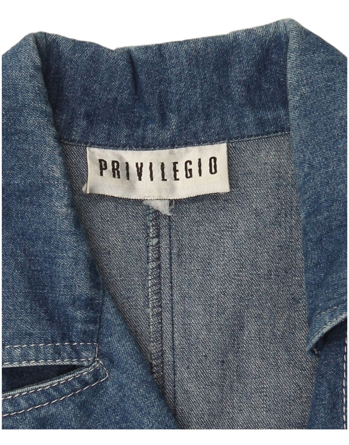 Vestido jeans feminino Privilegio UK 14 azul médio