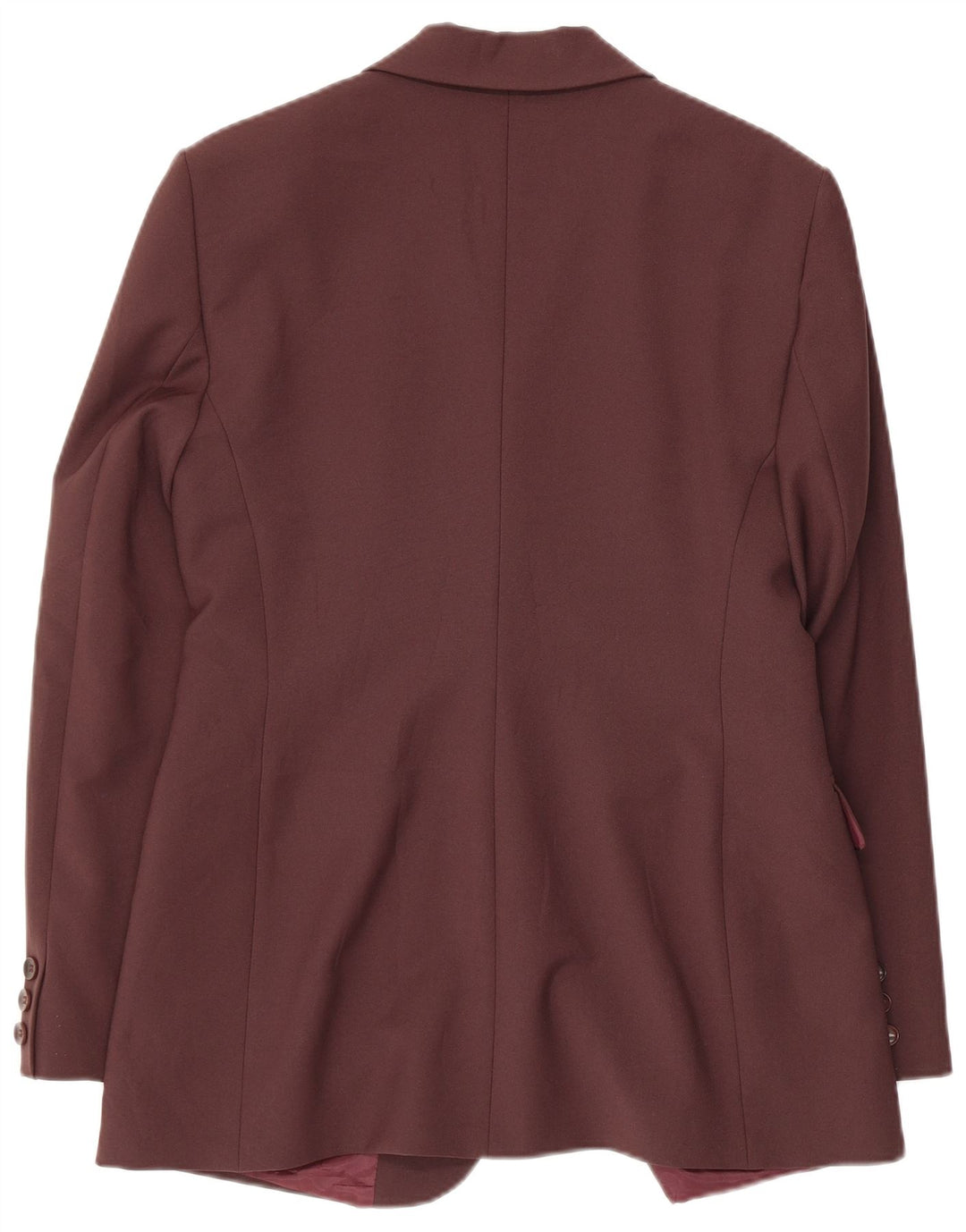 Sisley Jaqueta Blazer Feminina com 3 Botões IT 46 Grande Poliéster Marrom