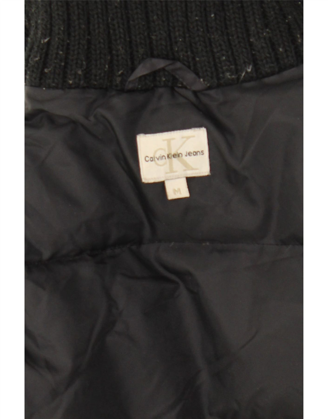 Casaco acolchoado feminino Calvin Klein Jeans UK 14 médio preto