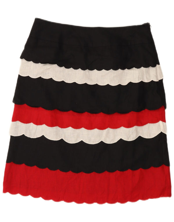 Saia feminina Marks & Spencer Per Una Peplum Reino Unido 12 Médio W32 Multicolorido