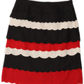 Saia feminina Marks & Spencer Per Una Peplum Reino Unido 12 Médio W32 Multicolorido