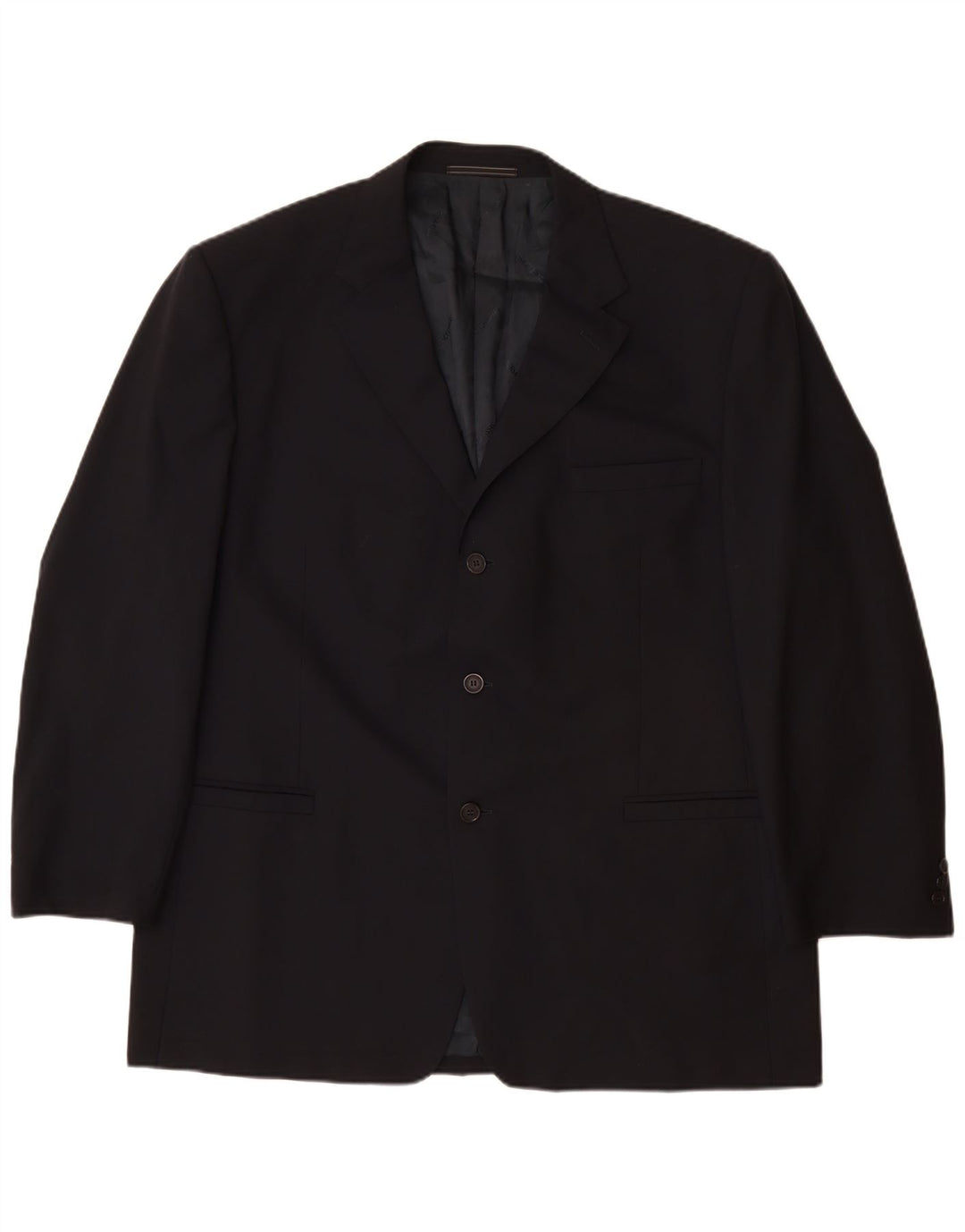 Jaqueta blazer masculina clássica de 3 botões VERSACE Reino Unido 42 XL azul marinho