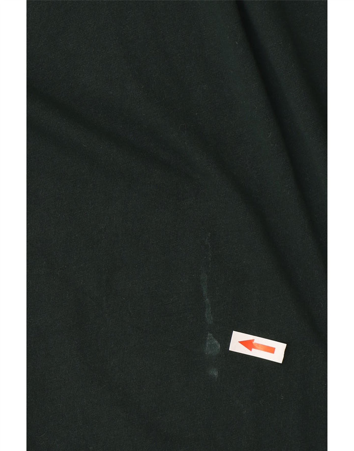 Adidas Mens Camiseta Top Médio Algodão Verde
