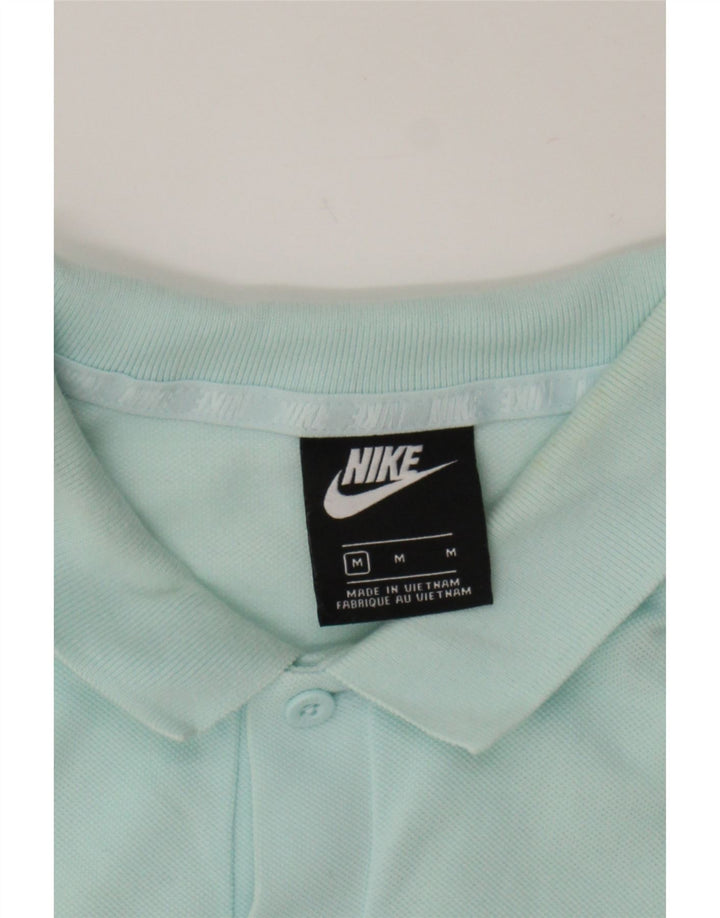 NIKE Mens Polo Shirt Medium Blue Cotton Vintage Nike and Second-Hand Nike from Messina Hembry 