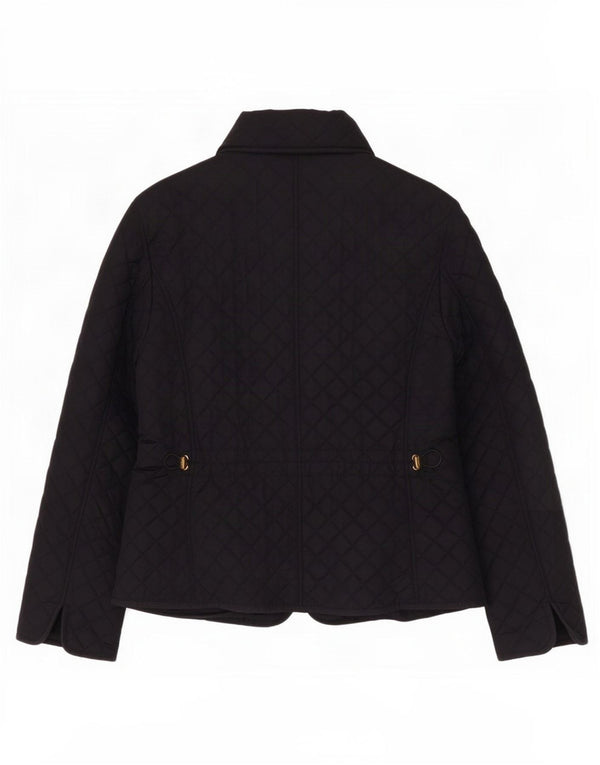 Jaqueta acolchoada feminina Hobbs UK 14 grande nylon preto