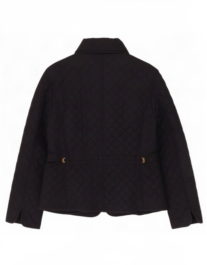 Jaqueta acolchoada feminina Hobbs UK 14 grande nylon preto