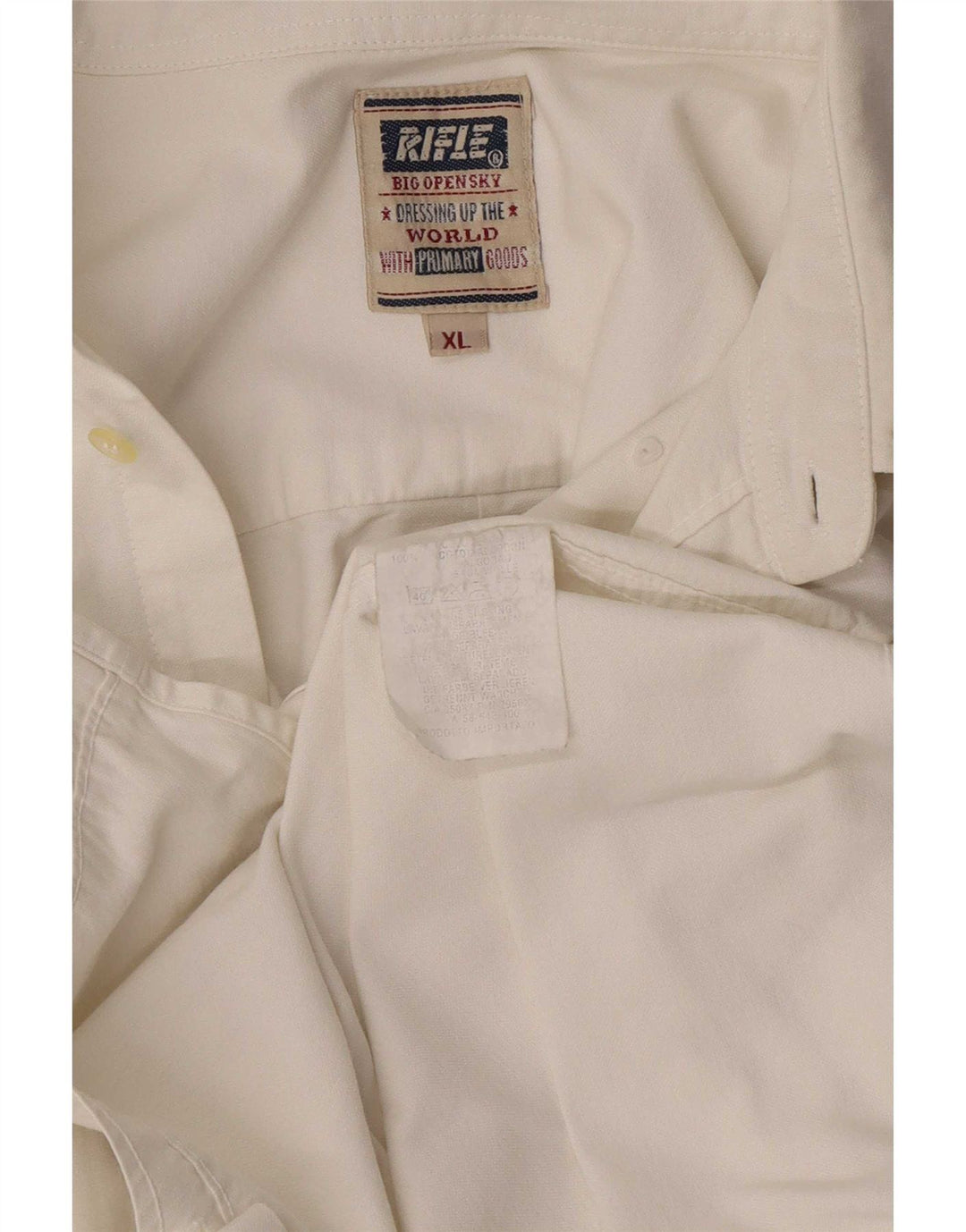 Camisa masculina Rifle XL algodão branco