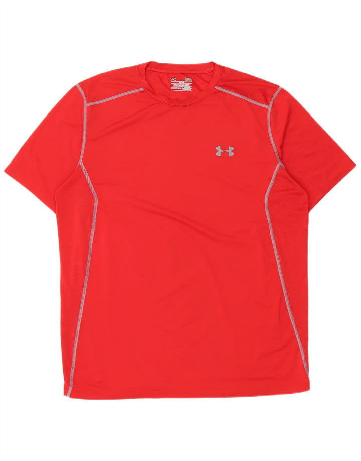 Camiseta masculina Under Armour Heat Gear Top grande vermelho