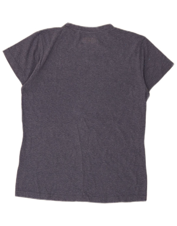 Camiseta feminina gráfica Kappa UK 8 pequena roxa