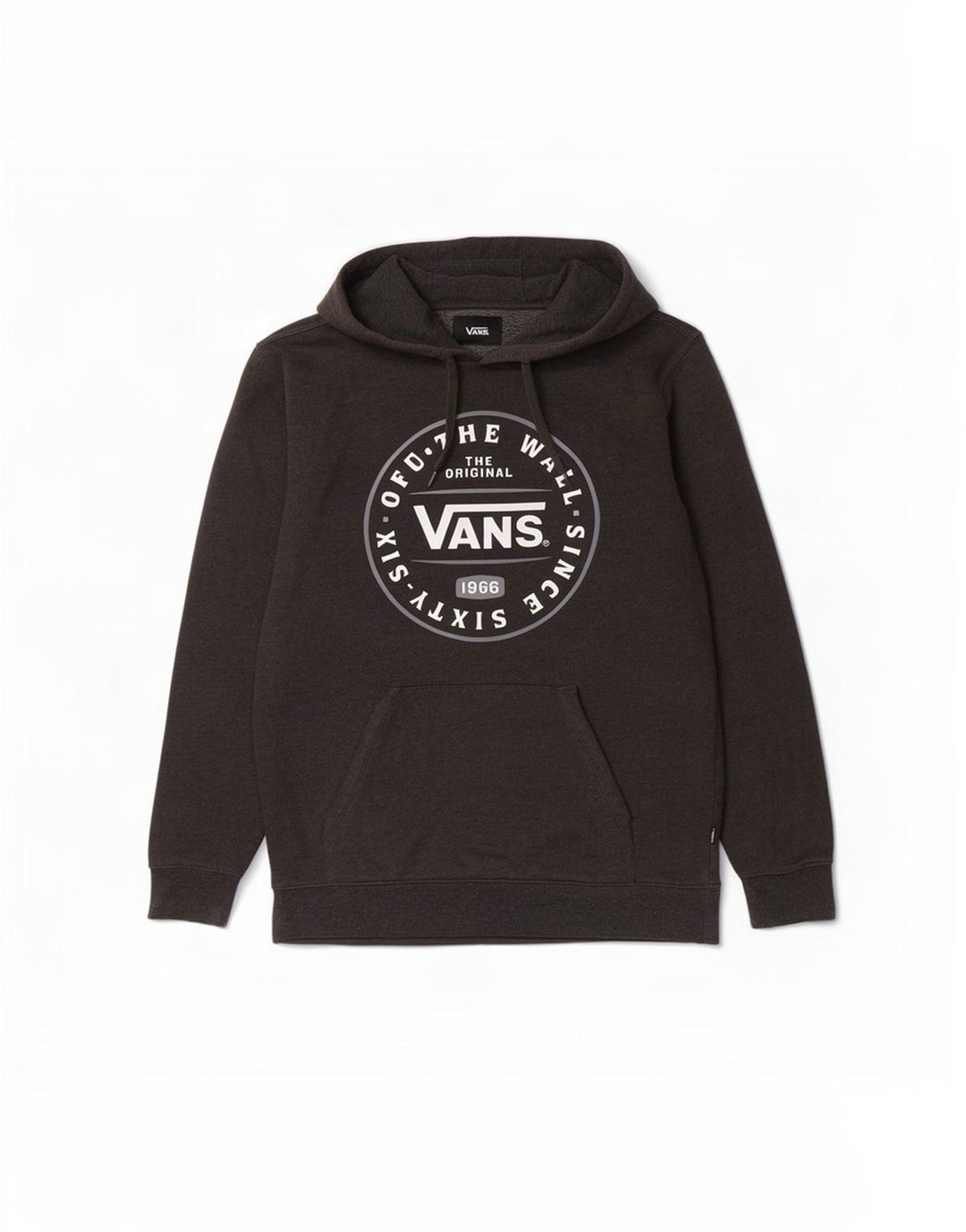 Vans masculino gráfico moletom com capuz pequeno algodão cinza