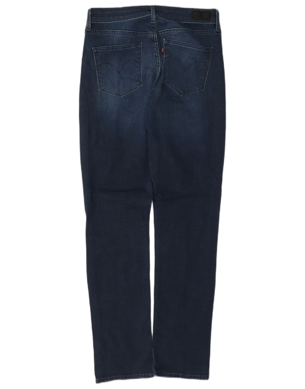 Calça jeans feminina Levi's Demi Curve Mid Rise Slim W28 L32 azul marinho algodão