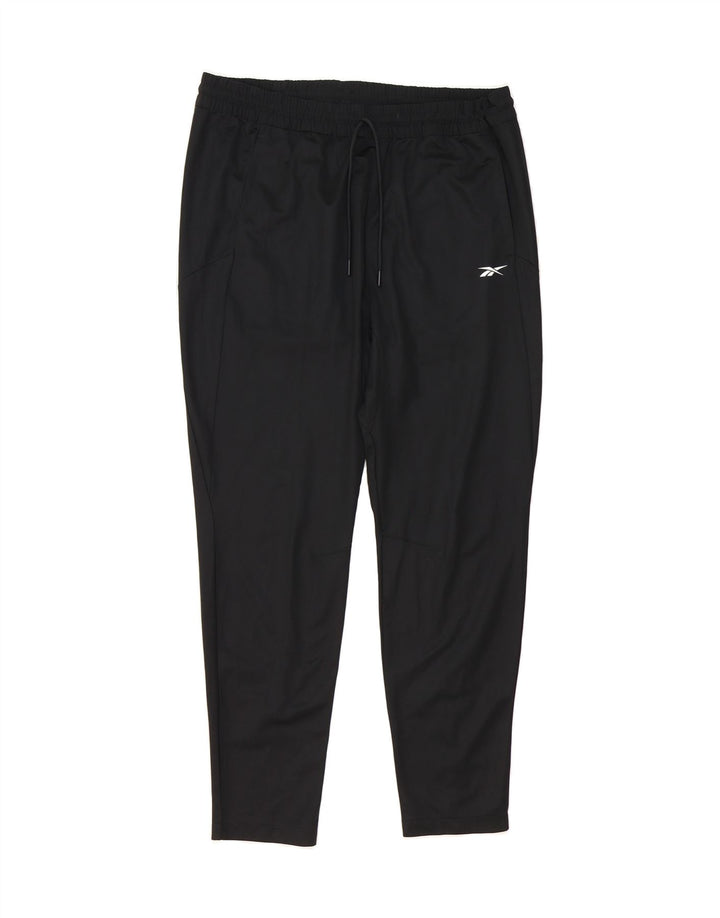 REEBOK Mens Tracksuit Trousers Joggers Large  Black Vintage Reebok and Second-Hand Reebok from Messina Hembry 