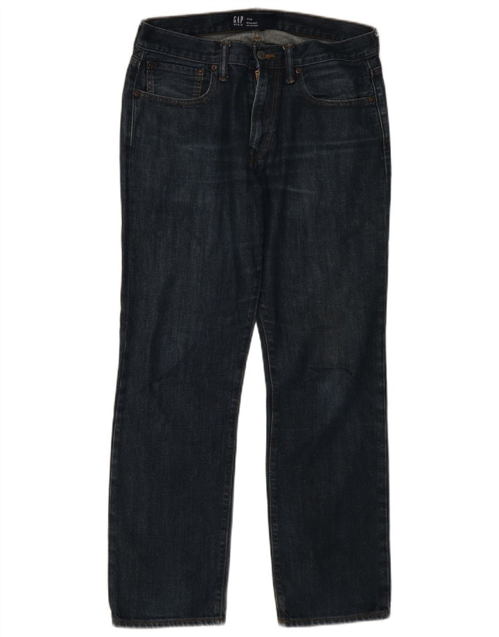 Jeans retos masculinos Gap W31 L30 algodão azul marinho