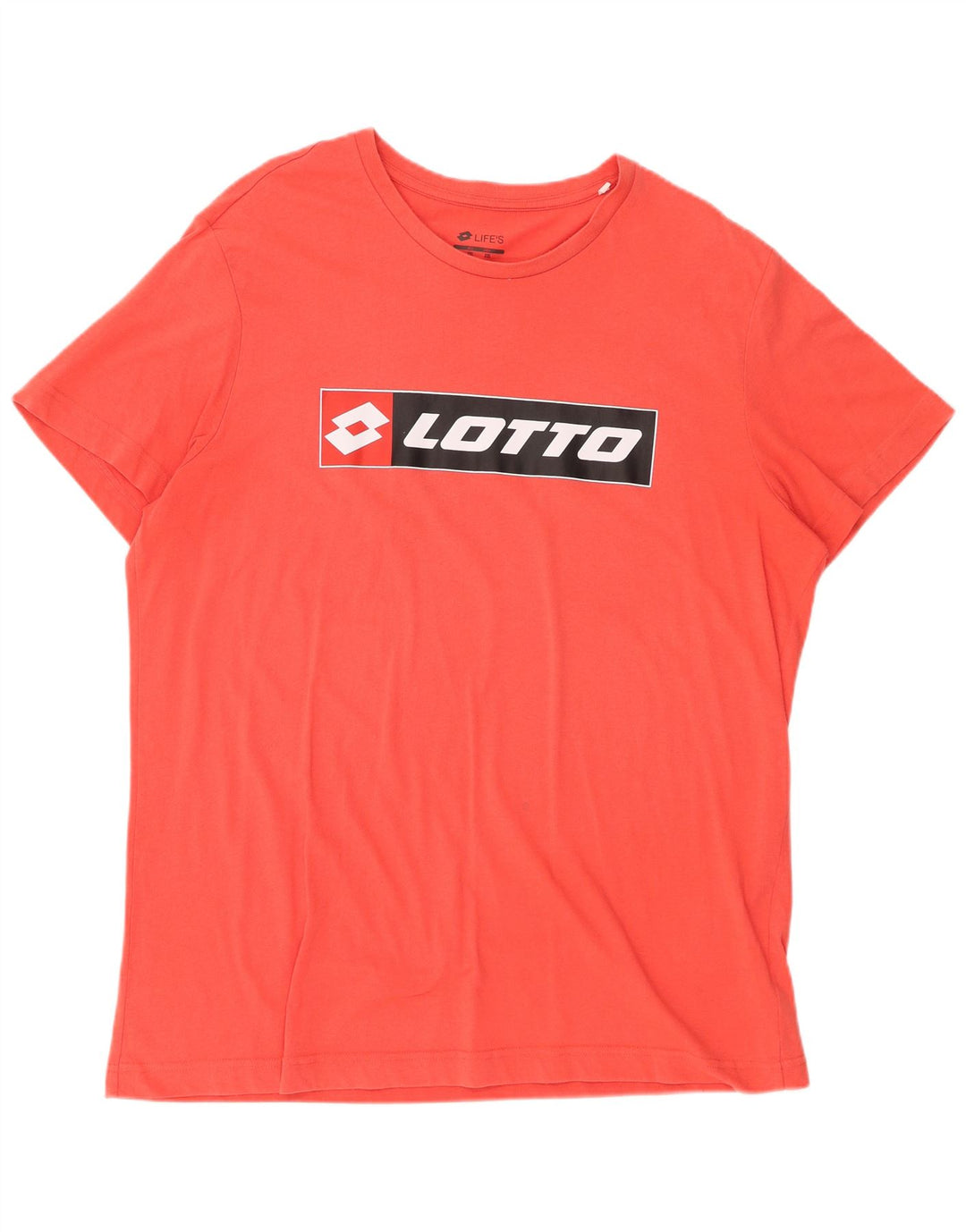 Camiseta gráfica masculina LOTTO Top 2XL vermelho