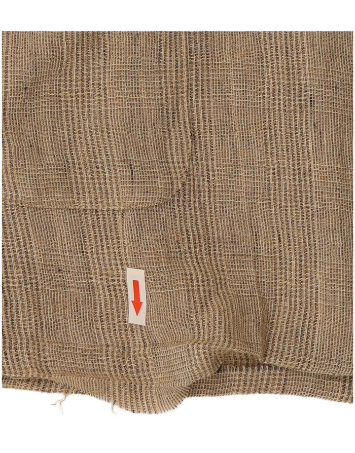 Jaqueta Max Mara Longline Blazer Feminina Reino Unido 12 Médio Bege Houndstooth