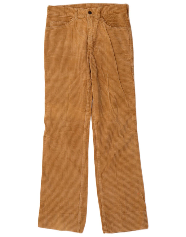 Calça masculina de veludo cotelê Pooh W32 L31 algodão bege