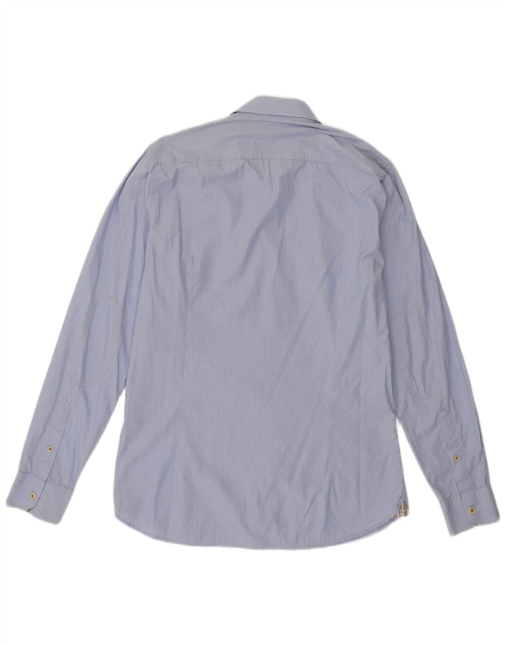 Camisa masculina TED BAKER tamanho 3 algodão azul médio